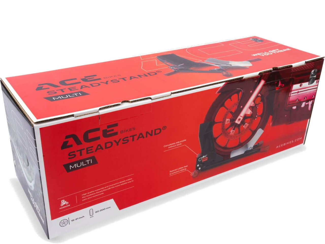 verpackung vom acebikes motorradstaender steadystand multi